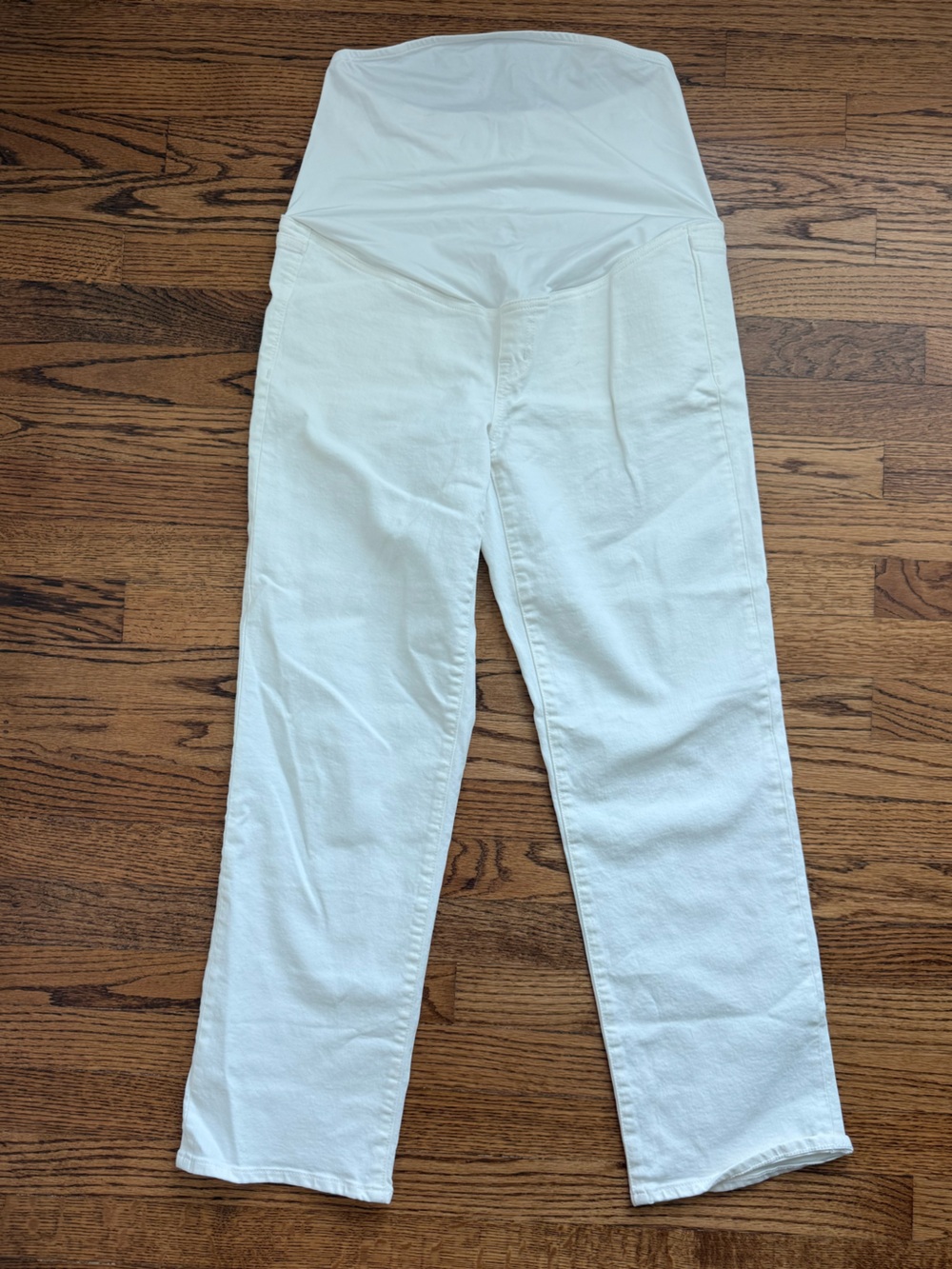 Madewell White Skinny Maternity Jeans